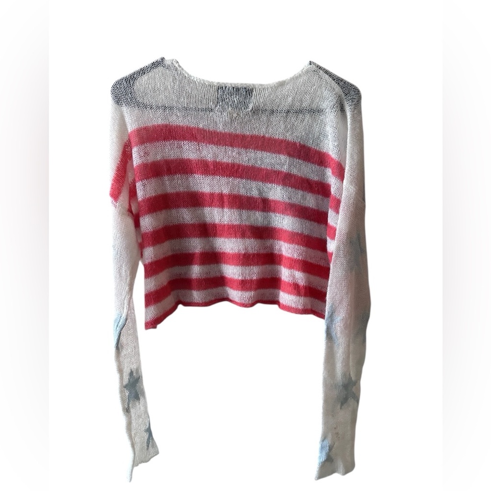 Wildfox white label 4th of July cropped sweater - Picture 4 of 5